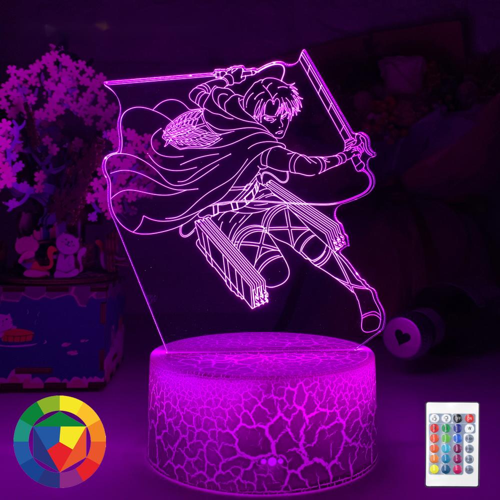 anime acrylic 3d night light levi ackerman attack on titan for home room decor lamp child gift led
anime acrylic 3d night light levi ackerman attack on titan for home room decor lamp child gift led