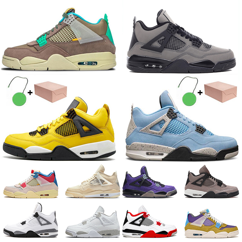 Unions Jorden 4 Mens Basketball Shoes Jumpman 4s Womens With Box White Off Sail Taupe Haze Sneakers Travis Scott Yellow Desert Moss Trainers, White;red
Unions Jorden 4 Mens Basketball Shoes Jumpman 4s Womens With Box White Off Sail Taupe Haze Sneakers Travis Scott Yellow Desert Moss Trainers, White;red