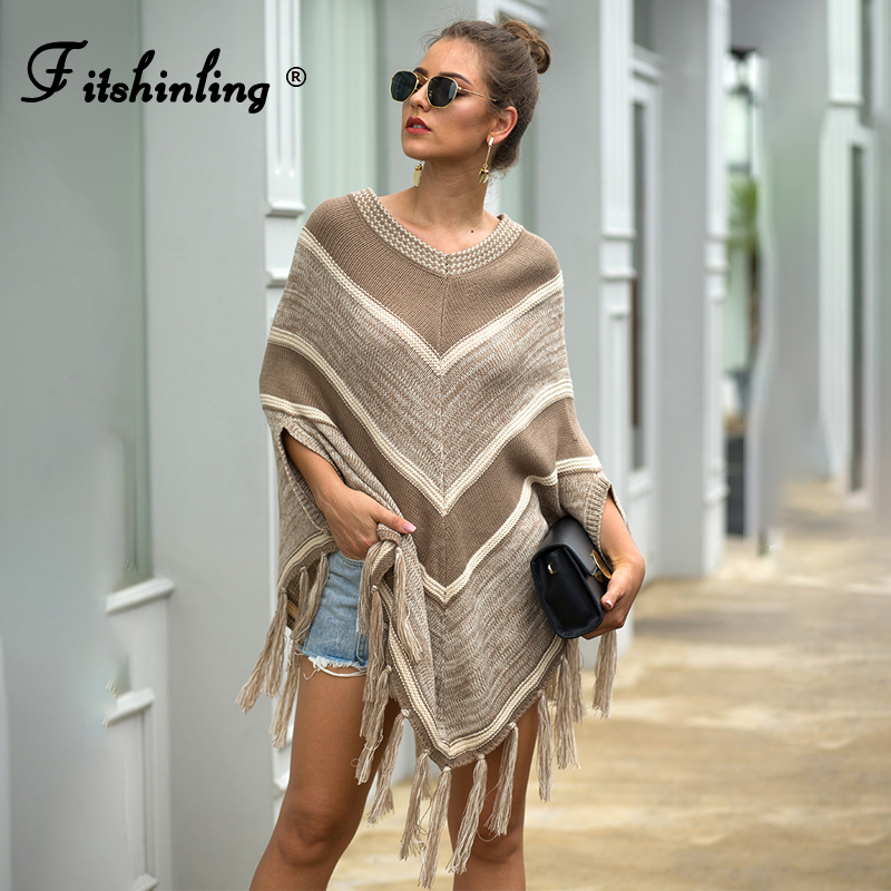 Fitshinling Fringe Oversized Poncho Women Bohemian Batwing Sleeve Sweater Knitwear Long Jumper Patchwork Vintage Cloak Cape New
Fitshinling Fringe Oversized Poncho Women Bohemian Batwing Sleeve Sweater Knitwear Long Jumper Patchwork Vintage Cloak Cape New