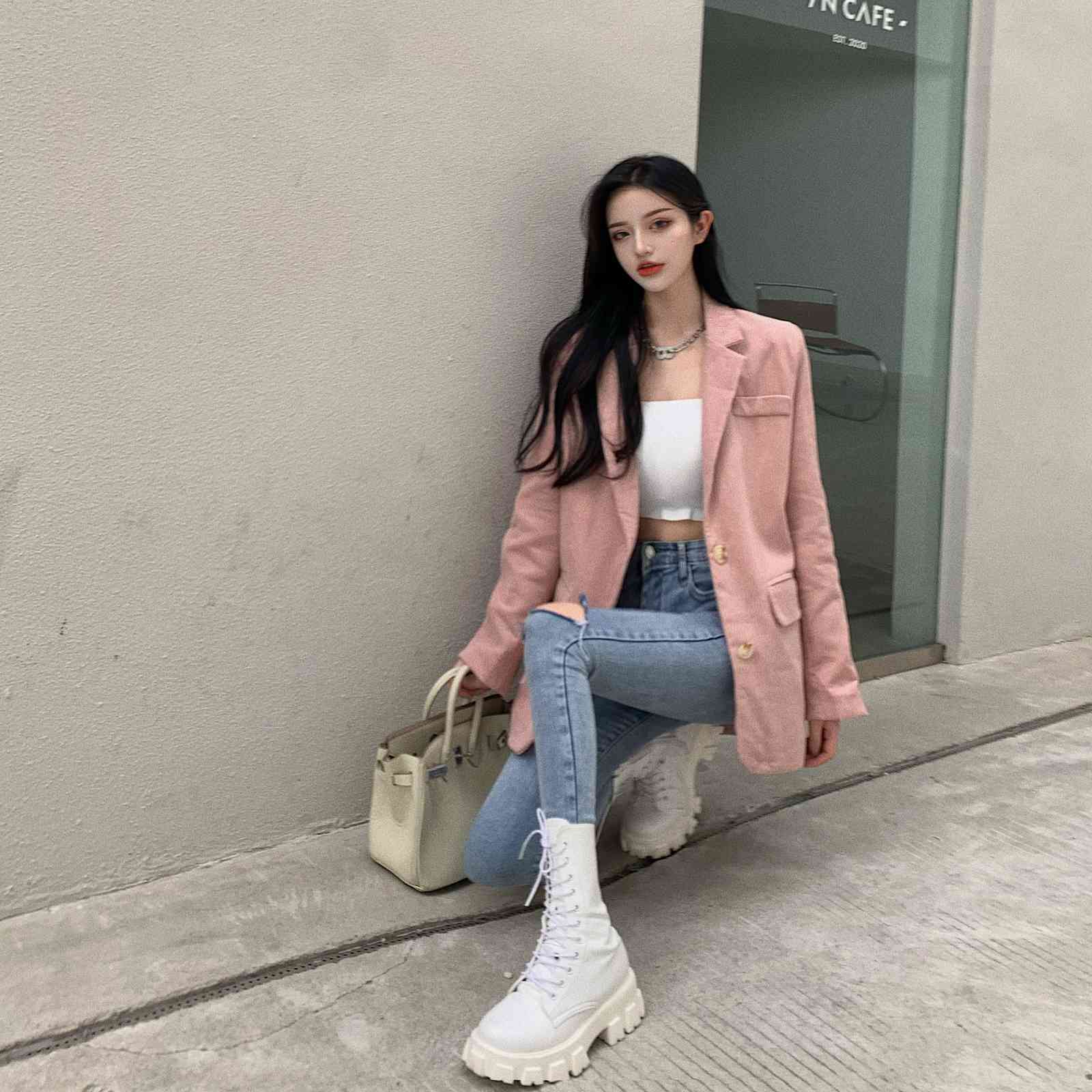 Nomikuma Corduroy Blazer Jacket Autumn Winter New Suit Women Coat Korean Causal Solid Notched Collar Blazers Feminimo 6C819 210427