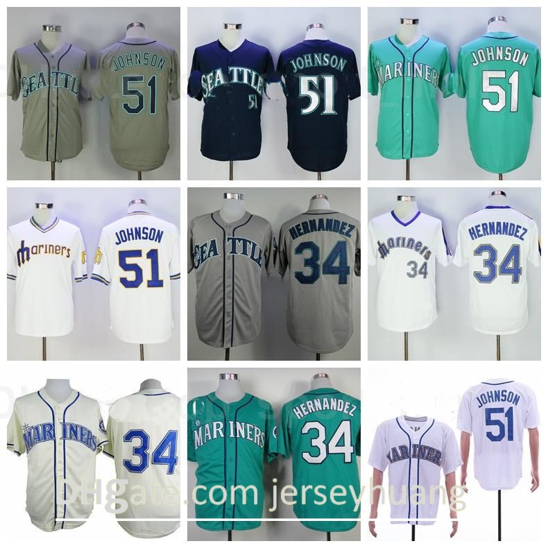 1984 Retror Baseball Vintage 51 Randy Johnson Jersey 34 Felix Hernandez Retire Navy Blue Green White Grey Pullover Cooperstown Flexbase, Blue;black
1984 Retror Baseball Vintage 51 Randy Johnson Jersey 34 Felix Hernandez Retire Navy Blue Green White Grey Pullover Cooperstown Flexbase, Blue;black