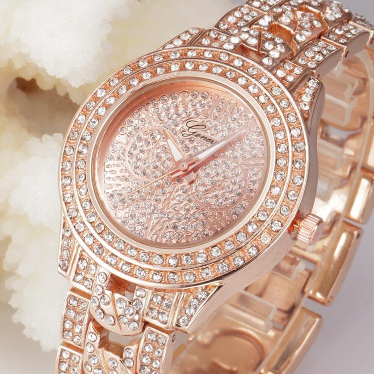 Fashion Ladies Luxury Elegant Watch Women Diamond Designer Quartz Wrist Rhinestone Crystal Female Clock Wristwatches, Gold
Fashion Ladies Luxury Elegant Watch Women Diamond Designer Quartz Wrist Rhinestone Crystal Female Clock Wristwatches, Gold