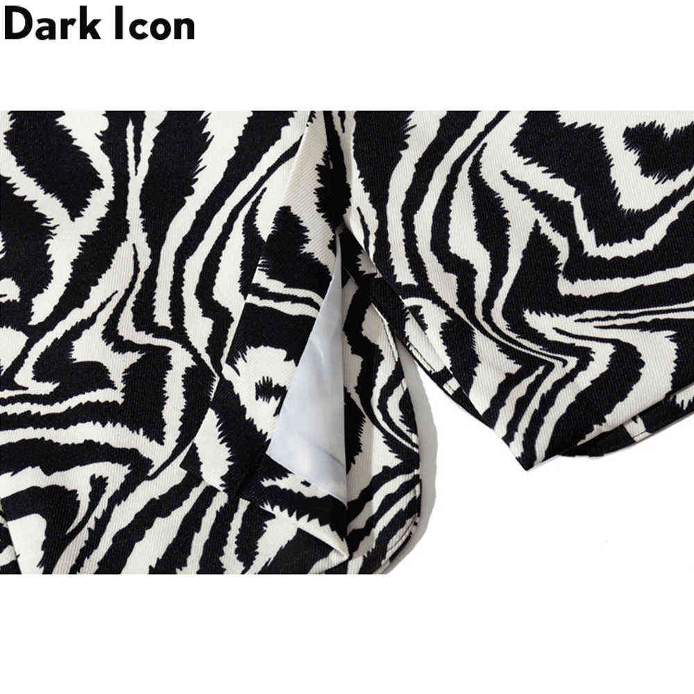 Zebra Suit Jacket Men Single Breast Oversized Men's Jackets for Autumn 210603