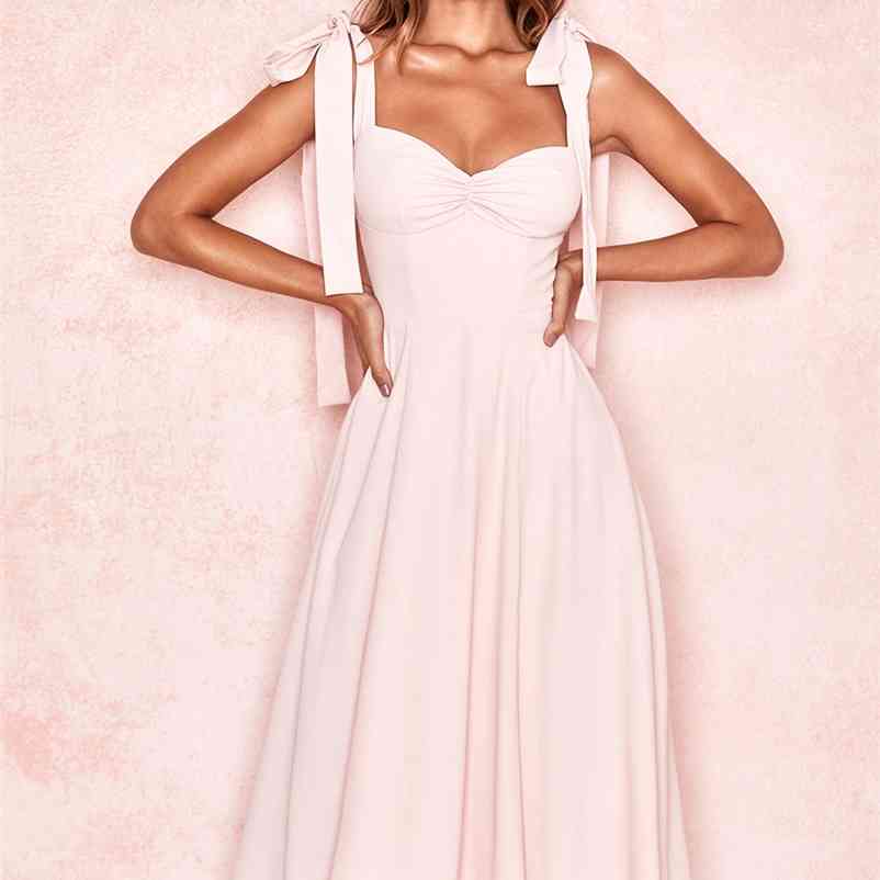 DEIVE TEGER new arrival lemon floral print &blush pink midi sundress women holiday beach dress women summer dress 8290 210331Z