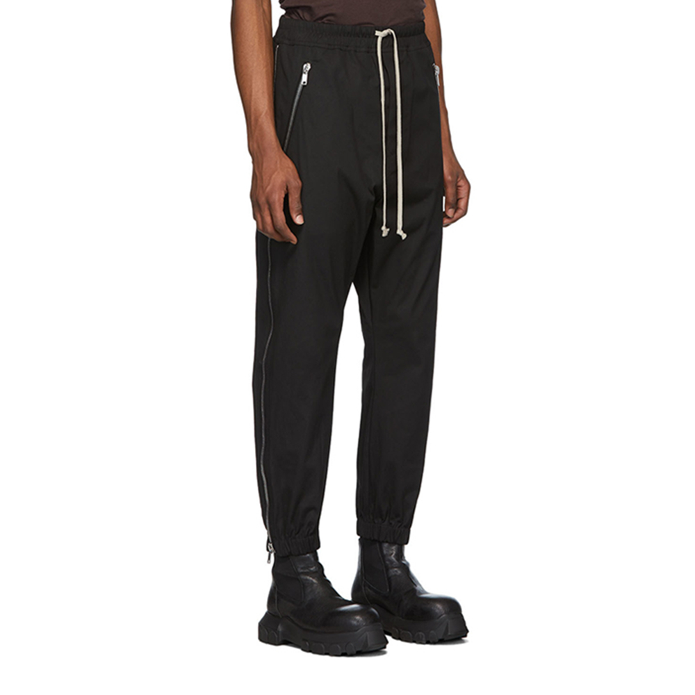 High Quality Black Side Zippered Jogger Pants Drawstring Sweatpants Streetwear Four-Pocket Styling
High Quality Black Side Zippered Jogger Pants Drawstring Sweatpants Streetwear Four-Pocket Styling