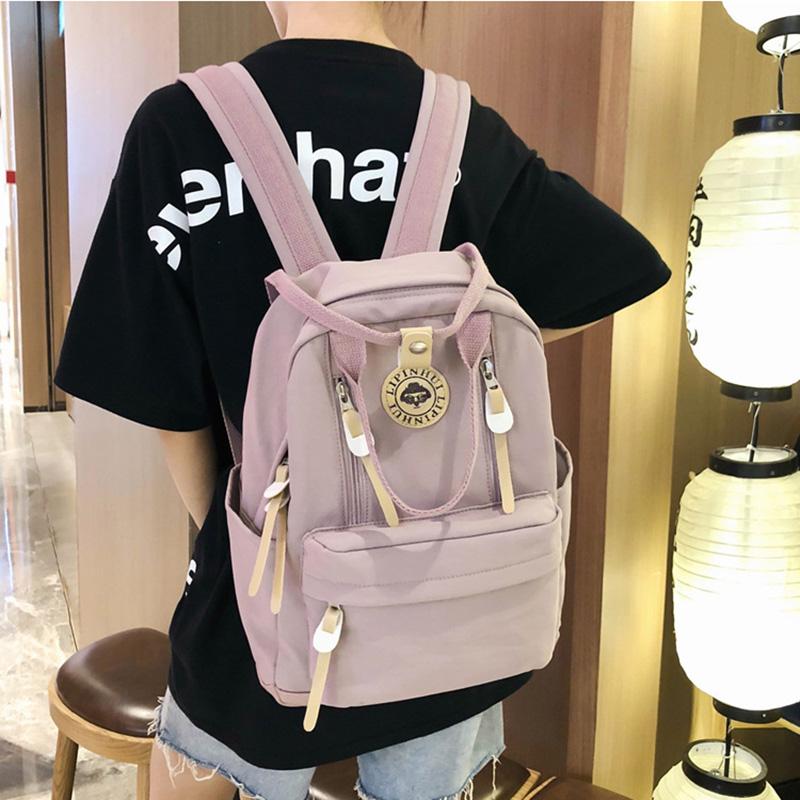 Fashion Women Backpack Simple Nylon School Bag High Capacity Travel Softback Casual Wild Backpacks Bags For Teenage Girls
Fashion Women Backpack Simple Nylon School Bag High Capacity Travel Softback Casual Wild Backpacks Bags For Teenage Girls