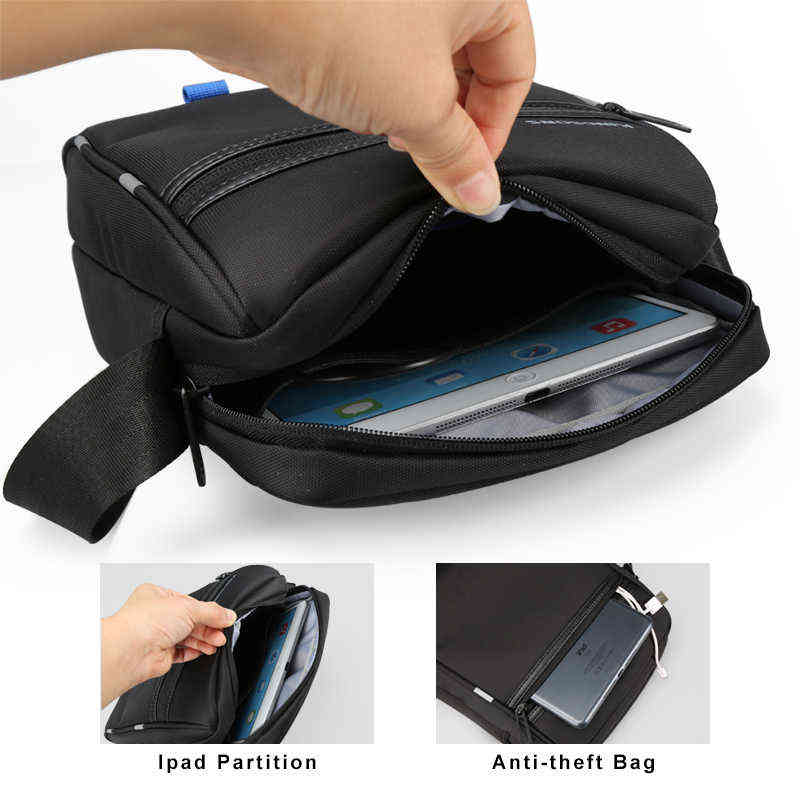 NXY Crossbody Bags Kingsons-bolso De Hombro Marca Famosa Para Hombre, Bandolera Informal Negocios, Vintage, Cruzado 0208