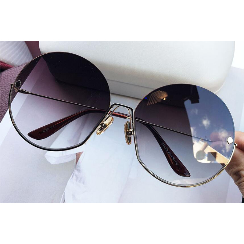Luxury Brand Vintage Round Sunglasses Women 2020 Fashion Half Frame Tinted Lens Oversized Sun Glasses Female Lady Big Shades
Luxury Brand Vintage Round Sunglasses Women 2020 Fashion Half Frame Tinted Lens Oversized Sun Glasses Female Lady Big Shades