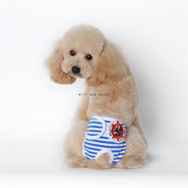 Cotton Washable Reusable Dog Diaper Stripes Pet Diaper Adjustable Physical Pants Sanitary Menstruation Underwear Pet Dog Clothes, Customize
Cotton Washable Reusable Dog Diaper Stripes Pet Diaper Adjustable Physical Pants Sanitary Menstruation Underwear Pet Dog Clothes, Customize