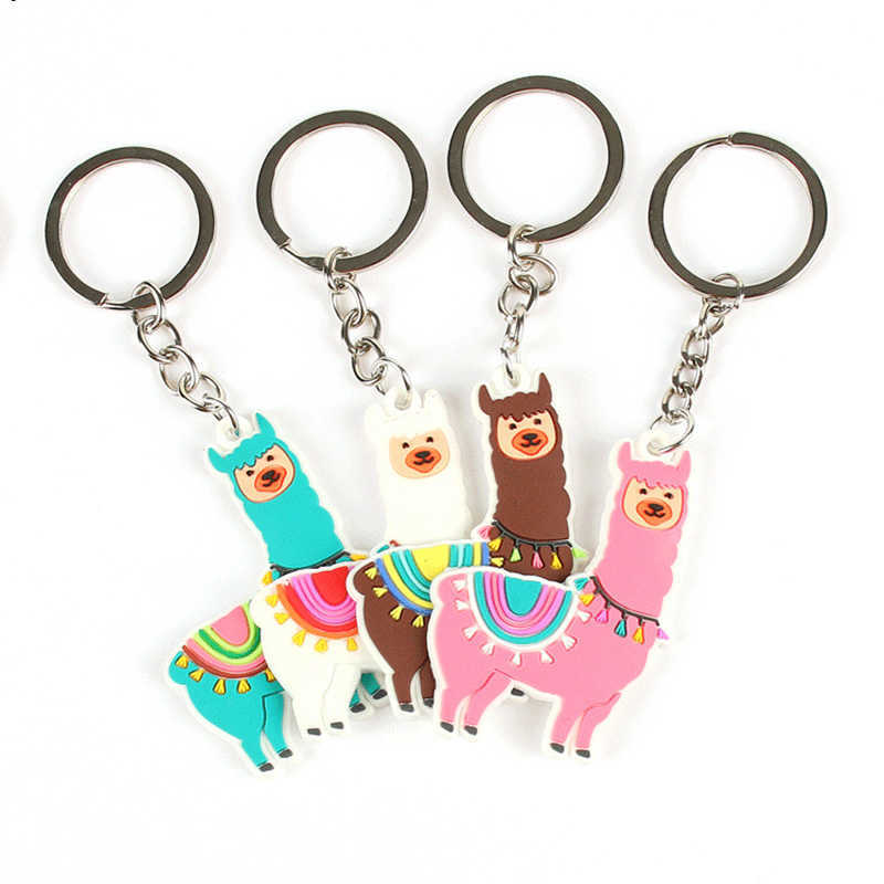 Cartoon Soft Rubber Llama Alpaca Keychain 100PCS Christmas Keyring Children Gift Girls Backpack Jewelry PVC Silicone Key Chain
Cartoon Soft Rubber Llama Alpaca Keychain 100PCS Christmas Keyring Children Gift Girls Backpack Jewelry PVC Silicone Key Chain