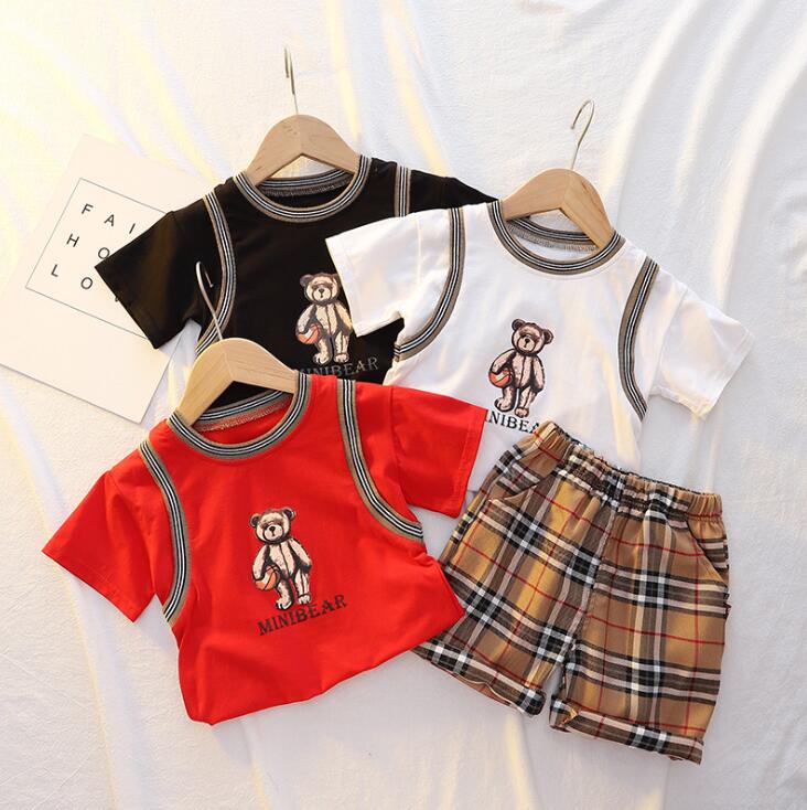 Kids Clothing Sets Summer 2021 Korean fashion boys and girls baby cotton short-sleeved shorts designer clothes trend, White
Kids Clothing Sets Summer 2021 Korean fashion boys and girls baby cotton short-sleeved shorts designer clothes trend, White