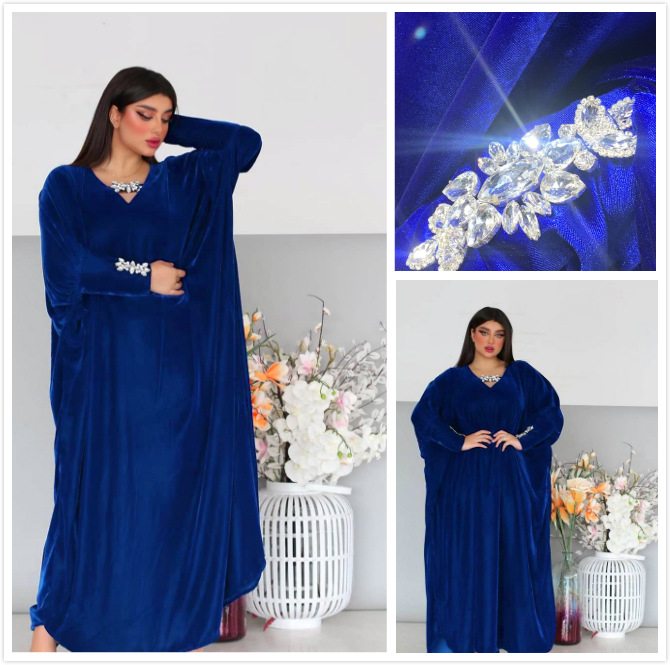 eid mubarak abaya dubai muslim fashion hijab dress velvet batwing african dresses for women islam kaftan robe longue femme, Red
eid mubarak abaya dubai muslim fashion hijab dress velvet batwing african dresses for women islam kaftan robe longue femme, Red