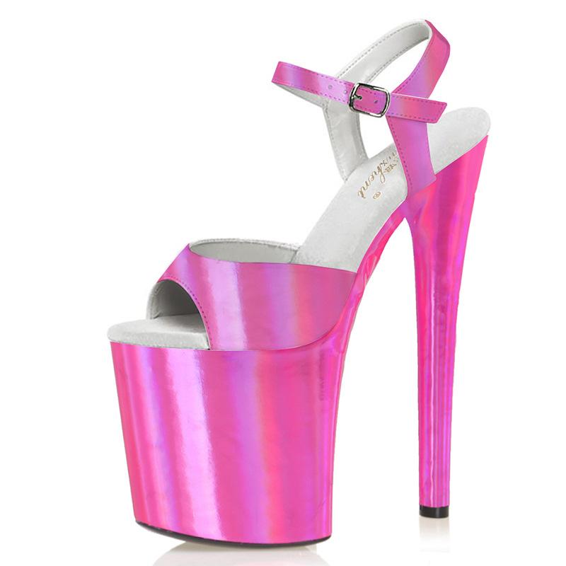 Sandals Mclubgirl 20CM Pink Solid Color Sexy Pole Dance High Heel Transparent Fish Mouth Model Catwalk Nightclub LYP
Sandals Mclubgirl 20CM Pink Solid Color Sexy Pole Dance High Heel Transparent Fish Mouth Model Catwalk Nightclub LYP