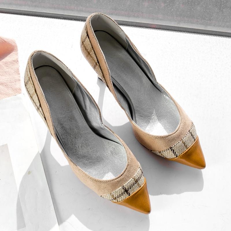 Dress Shoes 2022 Spring Women Pumps Mixed Color High Heels Sexy Pointed Toe Grid Grain Casual Party Lady Thin, Beige
Dress Shoes 2022 Spring Women Pumps Mixed Color High Heels Sexy Pointed Toe Grid Grain Casual Party Lady Thin, Beige