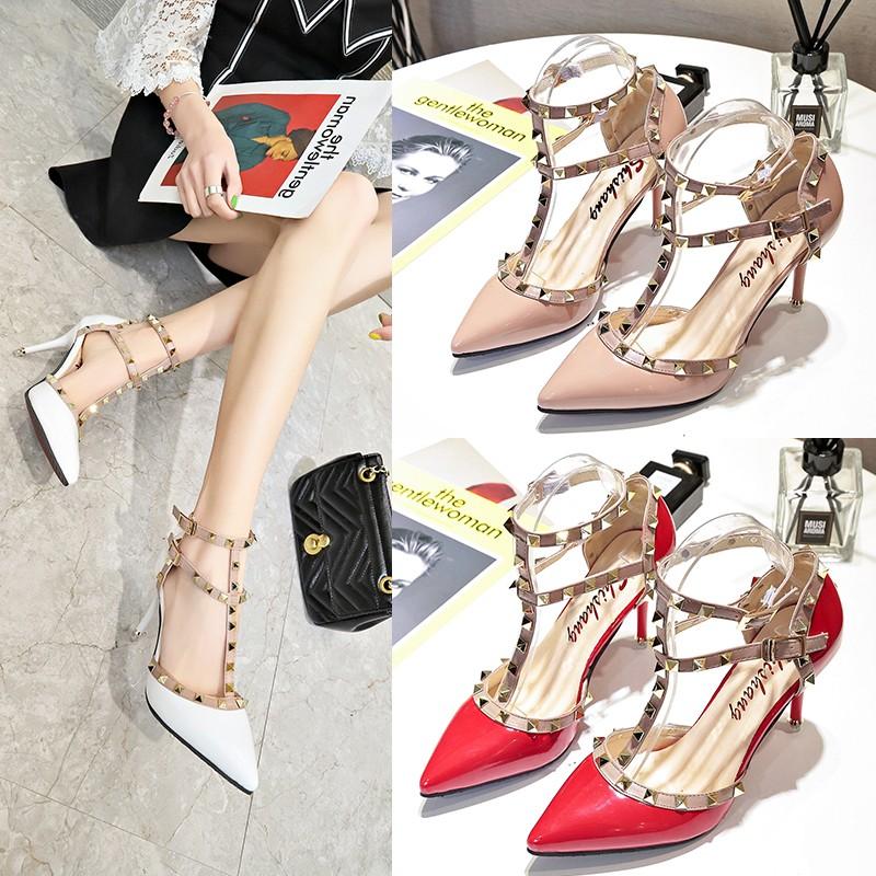 Sexy Rivet Pumps Women Elegant Thin High Heels Party Wedding Shoes Woman Bridal Stiletto Luxury Designers Dress, Pink
Sexy Rivet Pumps Women Elegant Thin High Heels Party Wedding Shoes Woman Bridal Stiletto Luxury Designers Dress, Pink
