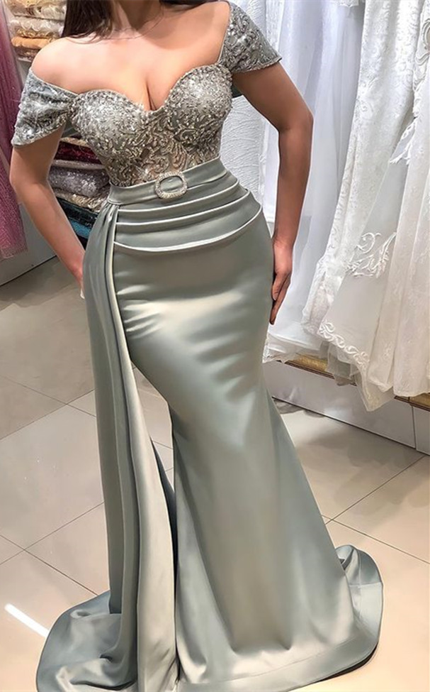 Aso Ebi 2021 Arabic Plus Size Grey Mermaid Sexy Evening Dresses Lace Beaded Satin Prom Formal Party Second Reception Gowns ZJ507, Gold
Aso Ebi 2021 Arabic Plus Size Grey Mermaid Sexy Evening Dresses Lace Beaded Satin Prom Formal Party Second Reception Gowns ZJ507, Gold