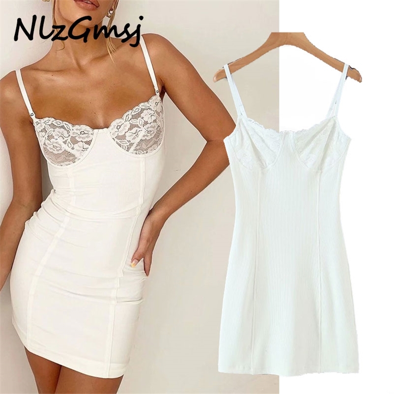 Dres Fashion White Lace Strethy Sleeveless Ladies Vintaage Mini Vestidos 210628, As picture
Dres Fashion White Lace Strethy Sleeveless Ladies Vintaage Mini Vestidos 210628, As picture