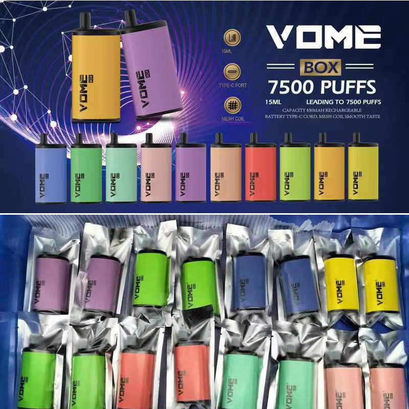 Original RandM Vome Box E Cigarette Vape 7500 Puffs With Mesh Coil Type-C Rechargeable Battery 15ml Prefilled Pod Electronic Cigarette Vaporizer
Original RandM Vome Box E Cigarette Vape 7500 Puffs With Mesh Coil Type-C Rechargeable Battery 15ml Prefilled Pod Electronic Cigarette Vaporizer
