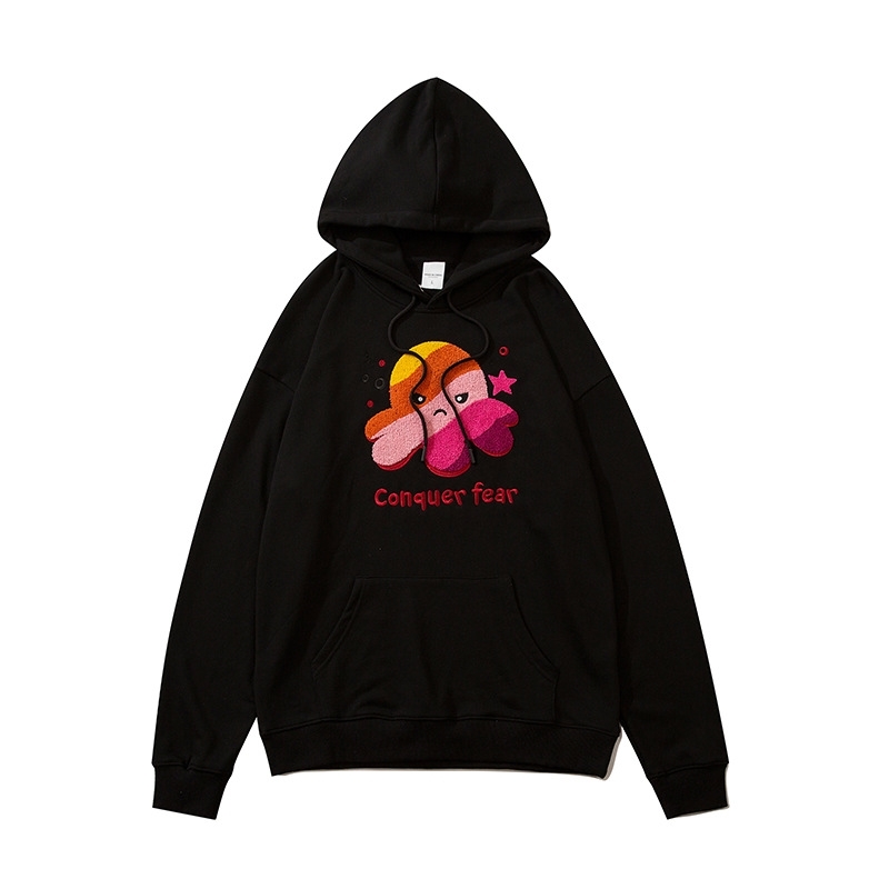 Color squid print sweater men's women's street trend spring and autumn student Hoodie hip hop jacket, Black
Color squid print sweater men's women's street trend spring and autumn student Hoodie hip hop jacket, Black