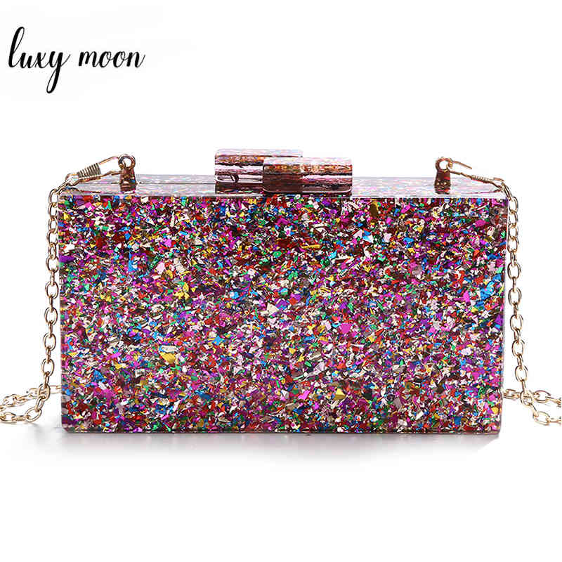 Colorful Sequin Luxury Evening Clutch Bags Wedding Clutch Purse and Handbags Bags for Women 2019 Acrylic Bag bolso mujer ZD1326, Purple
Colorful Sequin Luxury Evening Clutch Bags Wedding Clutch Purse and Handbags Bags for Women 2019 Acrylic Bag bolso mujer ZD1326, Purple