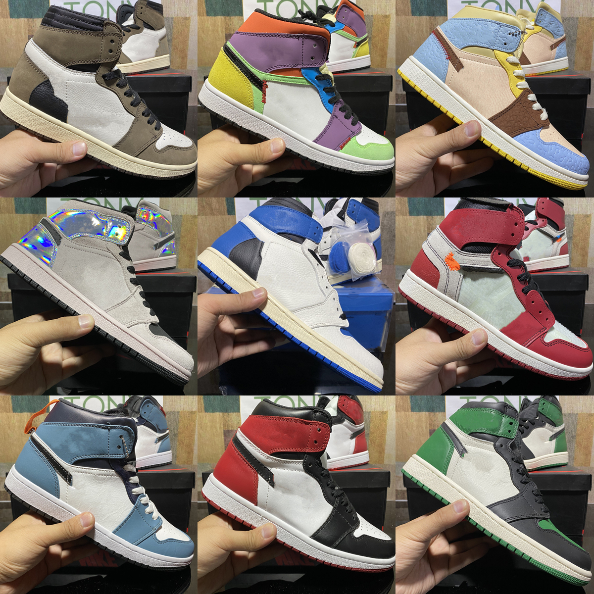 Jumpman 1 Women Mens Trainers Dark Marina Hyper Royal 1s Shoes Digital Pink University Blue Wolf Grey Crimson Tint Top Quality High OG Crafted, Box
Jumpman 1 Women Mens Trainers Dark Marina Hyper Royal 1s Shoes Digital Pink University Blue Wolf Grey Crimson Tint Top Quality High OG Crafted, Box