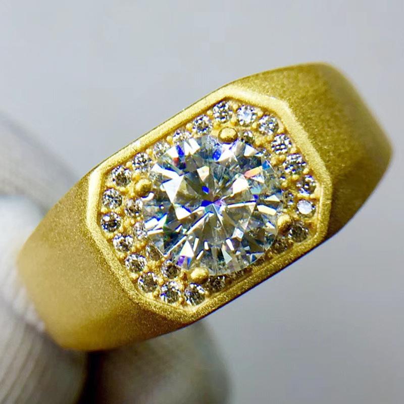 Cluster Rings Men Ring Moissanite Round Per Jewelry 6.5*6.5mm 1ct Gemstone 925 Sterling Silver Fine For Or Women J211037, Golden;silver
Cluster Rings Men Ring Moissanite Round Per Jewelry 6.5*6.5mm 1ct Gemstone 925 Sterling Silver Fine For Or Women J211037, Golden;silver