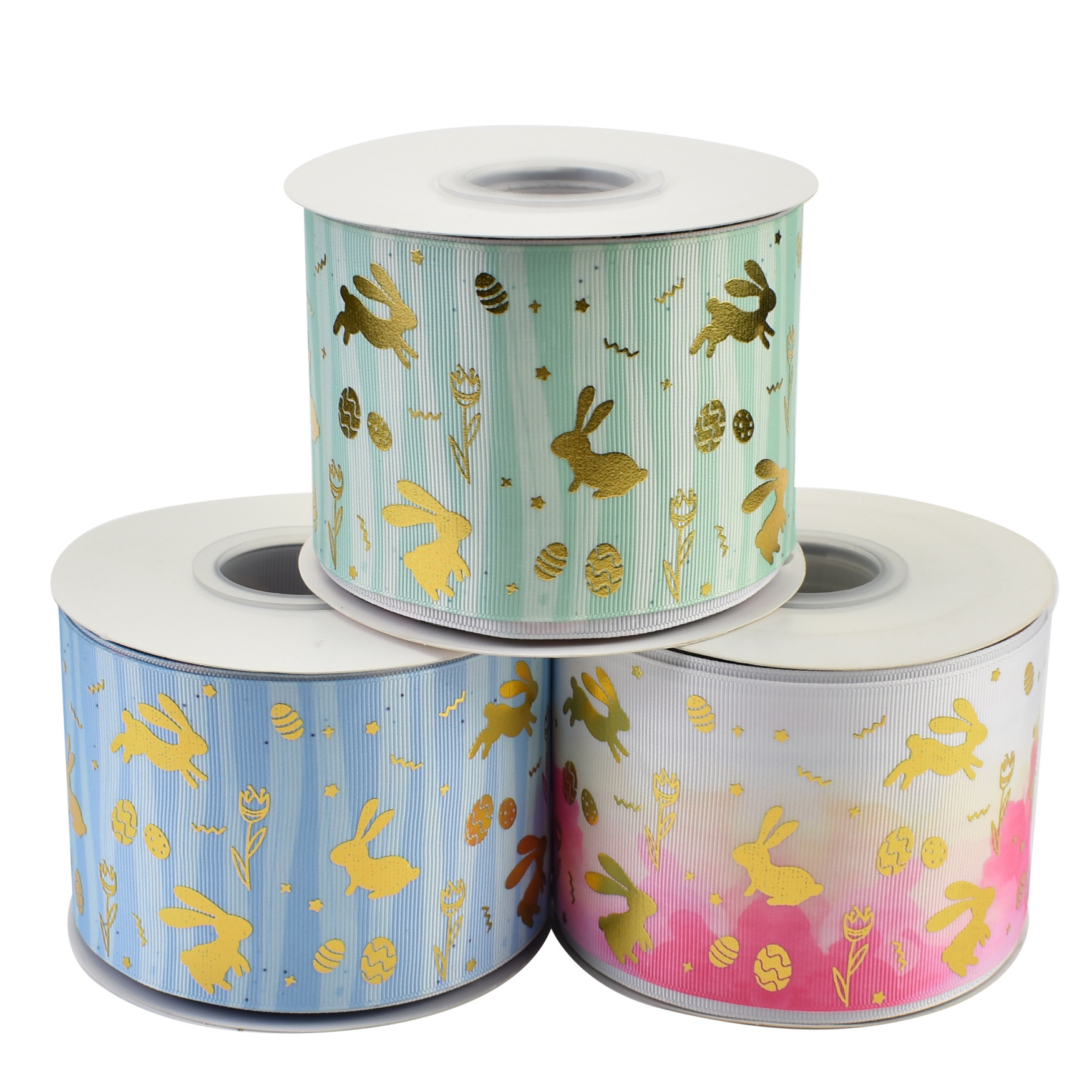 50yards 75mm Gold Foil Rabbit Easter Bunny Egg Grosgrain Ribbon For DIY Accessories Welcome Custom Printed
50yards 75mm Gold Foil Rabbit Easter Bunny Egg Grosgrain Ribbon For DIY Accessories Welcome Custom Printed