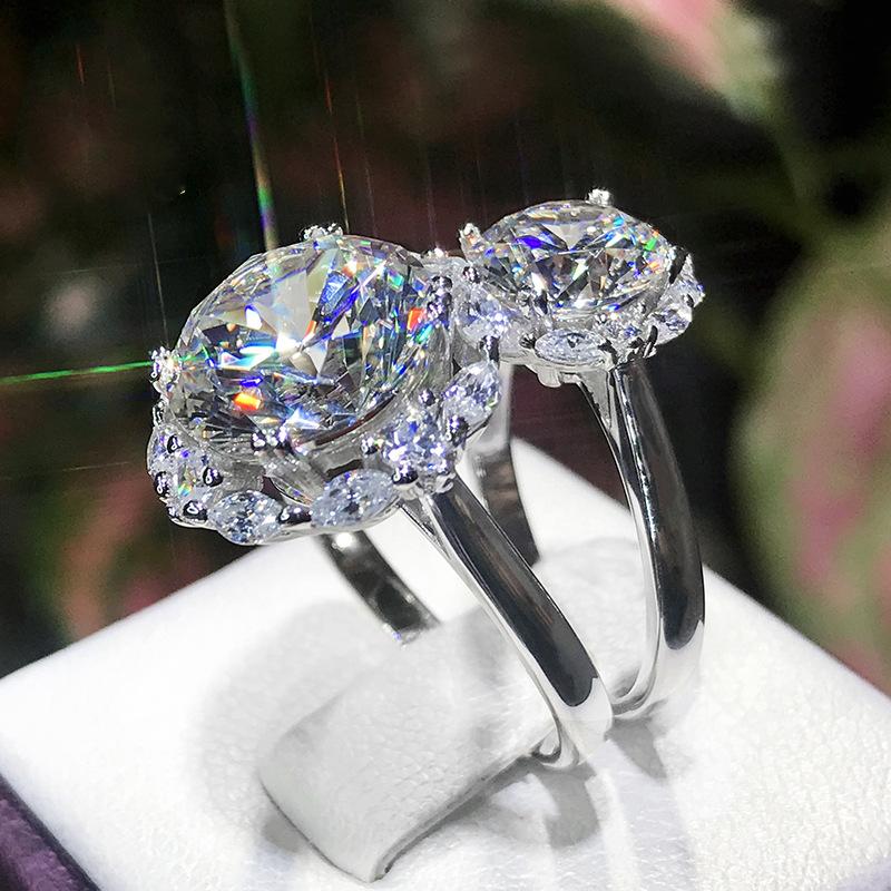 Cluster Rings 3 S Diamond Ring 22K White Gold Color Bijoux Femme Natural Bizuteria Wedding Anillos De Gemstone For Women, Golden;silver
Cluster Rings 3 S Diamond Ring 22K White Gold Color Bijoux Femme Natural Bizuteria Wedding Anillos De Gemstone For Women, Golden;silver