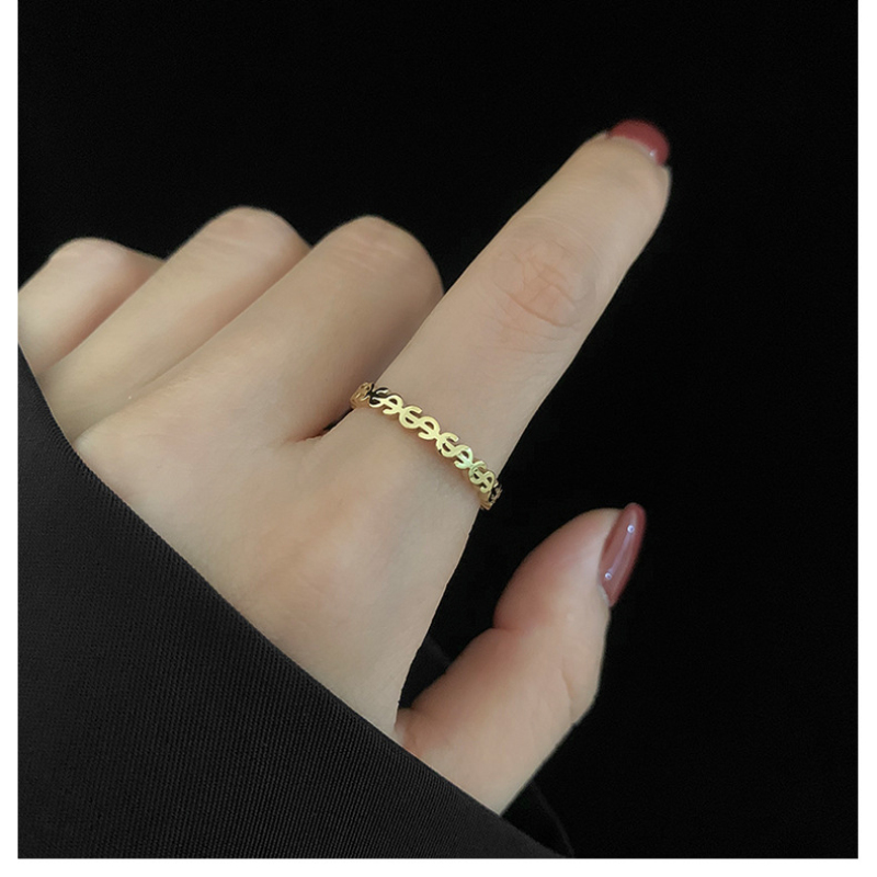 Luxury Brand Designer Gold Plated Dollar Sign Band Ring High Women Stainless Steel Ring Jewelry
Luxury Brand Designer Gold Plated Dollar Sign Band Ring High Women Stainless Steel Ring Jewelry