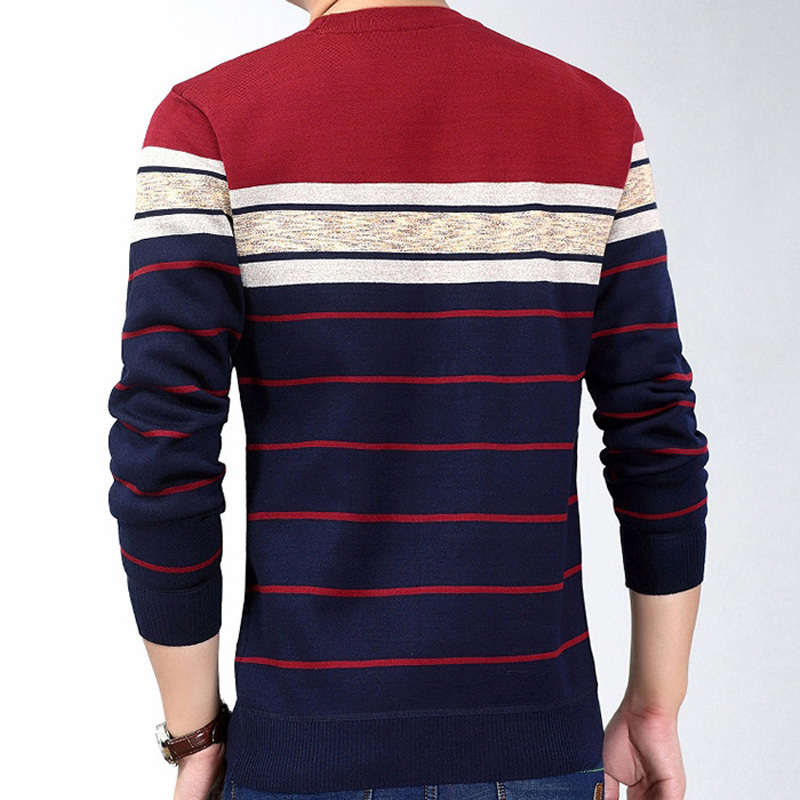 Fashion Casual Clothing Social Fitness Bodybuilding Striped T Shirts Men T-shirt Jersey Tee Shirt Pullover Sweater Camisa 210329