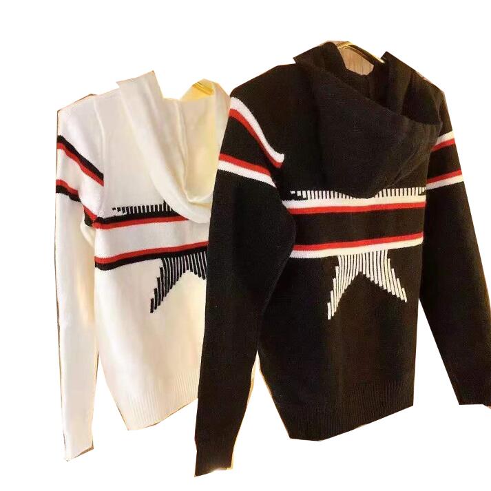Spring 2022 Fashion Designer Women's Knits wear High-end comfort wool C--D five-pointed star hoodie color stretch hoodie, White
Spring 2022 Fashion Designer Women's Knits wear High-end comfort wool C--D five-pointed star hoodie color stretch hoodie, White