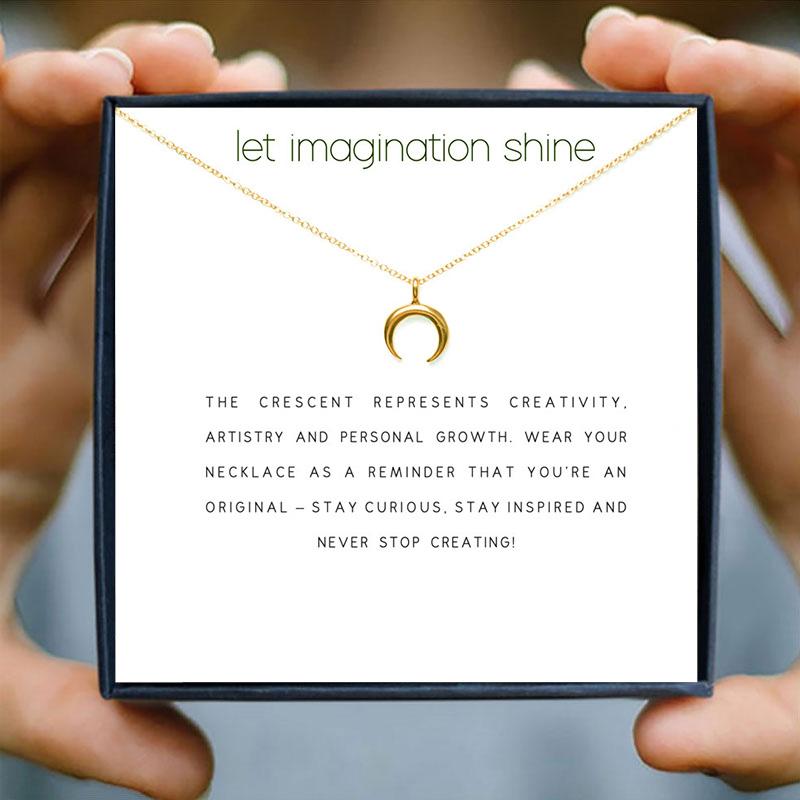Pendant Necklaces Aesthetic Gold Moon Necklace For Women Keepsake Minimalist Festival Accessories Bridesmaid Gift Box
Pendant Necklaces Aesthetic Gold Moon Necklace For Women Keepsake Minimalist Festival Accessories Bridesmaid Gift Box