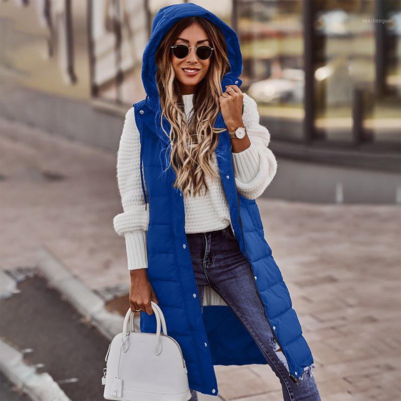 Women' Vests 2021 Down Jackets Button Up Sleeveless Long For Women Outwear Hooded Warm Coat Casacos, Black
Women' Vests 2021 Down Jackets Button Up Sleeveless Long For Women Outwear Hooded Warm Coat Casacos, Black