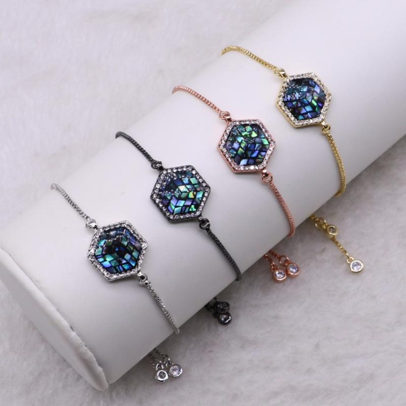 Charm Bracelets Wholesale Jewelry Bracelet Micro Pave Abalone Shell Mix Color Metal Chain Fashion Gift For Lady 3571
Charm Bracelets Wholesale Jewelry Bracelet Micro Pave Abalone Shell Mix Color Metal Chain Fashion Gift For Lady 3571