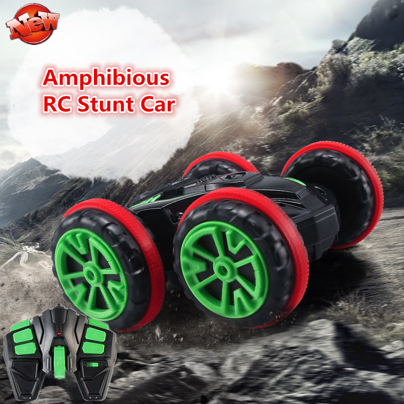Amphibious Double Sided RC Stunt Car 118 Scale 2.4G 4WD Waterproof Land Water 360 Degree Rotating Flips Remote Control Car Toy
Amphibious Double Sided RC Stunt Car 118 Scale 2.4G 4WD Waterproof Land Water 360 Degree Rotating Flips Remote Control Car Toy