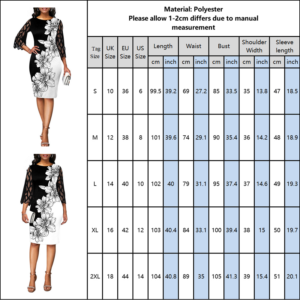 2021office ladies floral bodycon dress spring summer dress women mesh 3/4 sleeve vintage party dresses female midi dress d30, Black;gray
2021office ladies floral bodycon dress spring summer dress women mesh 3/4 sleeve vintage party dresses female midi dress d30, Black;gray