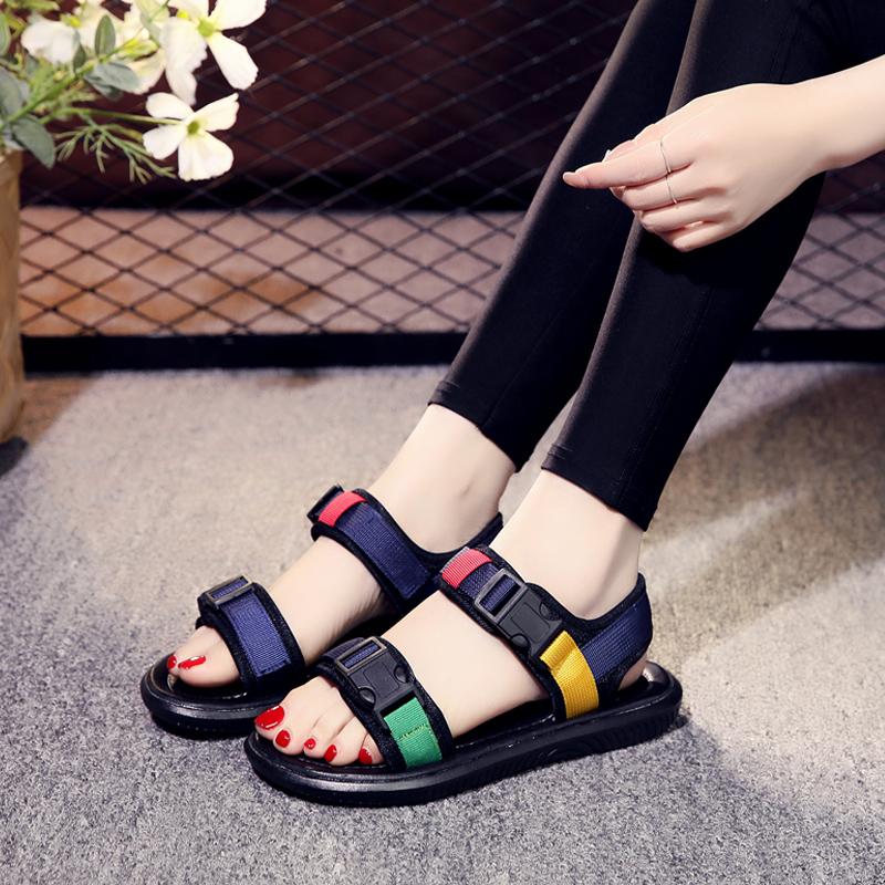 European Sandals Summer Ladies 2021 Flat Bottom Net Red Fashion Women's Shoes Students Women, Black
European Sandals Summer Ladies 2021 Flat Bottom Net Red Fashion Women's Shoes Students Women, Black