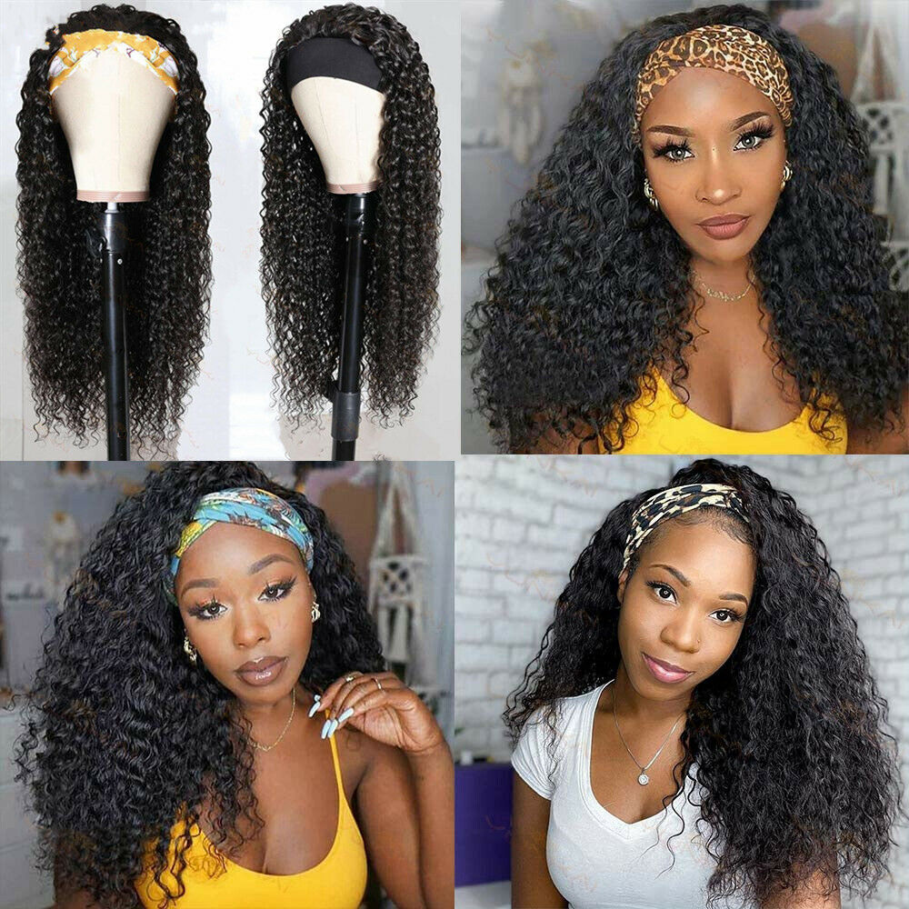 Fashion Kinky Curly Headband Wig Ice Silk Hair Band Long Curly Hair Cover Headband Wig Synthetic Wigs None Machine Only Headband Wigs, Black
Fashion Kinky Curly Headband Wig Ice Silk Hair Band Long Curly Hair Cover Headband Wig Synthetic Wigs None Machine Only Headband Wigs, Black