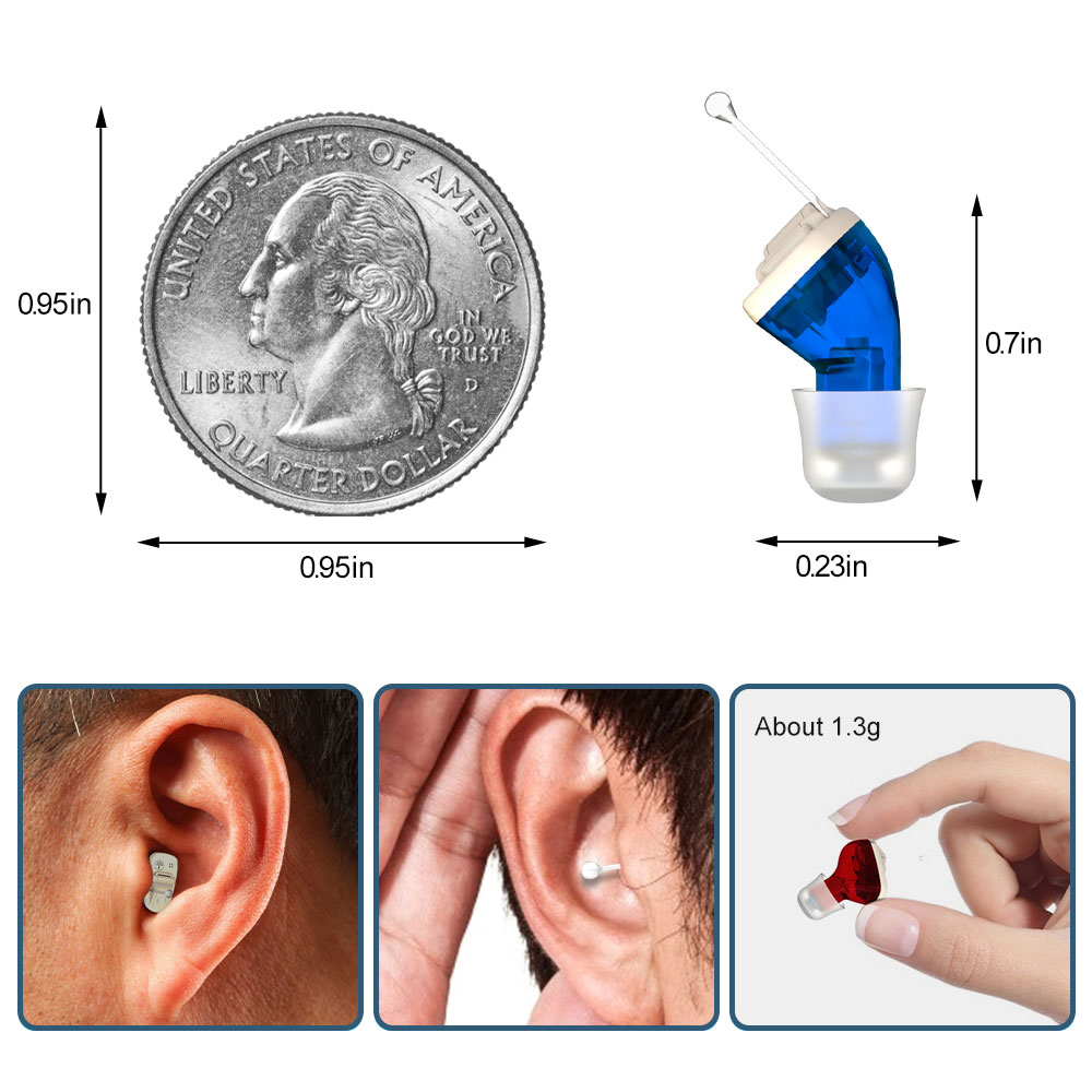 Hearing Aids Rechargeable Invisible For Deafness / Elderly Adjustable Micro Wireless Hearing Aid Sound AmplifierRabin
Hearing Aids Rechargeable Invisible For Deafness / Elderly Adjustable Micro Wireless Hearing Aid Sound AmplifierRabin