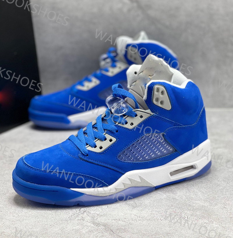 2021 Mens Womens WMNS 5s 5 jumpman Basketball shoes Blue Football Grey Metallic Silver White Running Sneakers Trainers
2021 Mens Womens WMNS 5s 5 jumpman Basketball shoes Blue Football Grey Metallic Silver White Running Sneakers Trainers