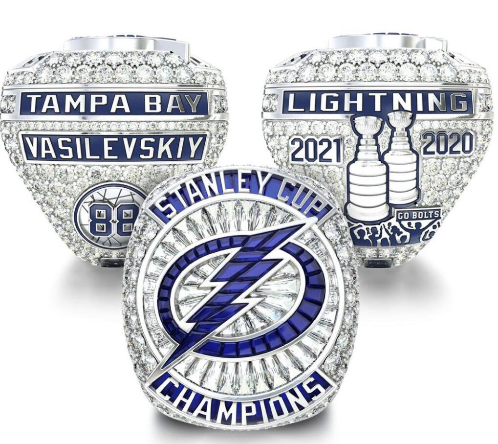 2020 2021 tampa Bay Stanley Cup Team Champions Championship Ring Souvenir With Wooden Display box Men Fan Gift wholesale, Silver
2020 2021 tampa Bay Stanley Cup Team Champions Championship Ring Souvenir With Wooden Display box Men Fan Gift wholesale, Silver