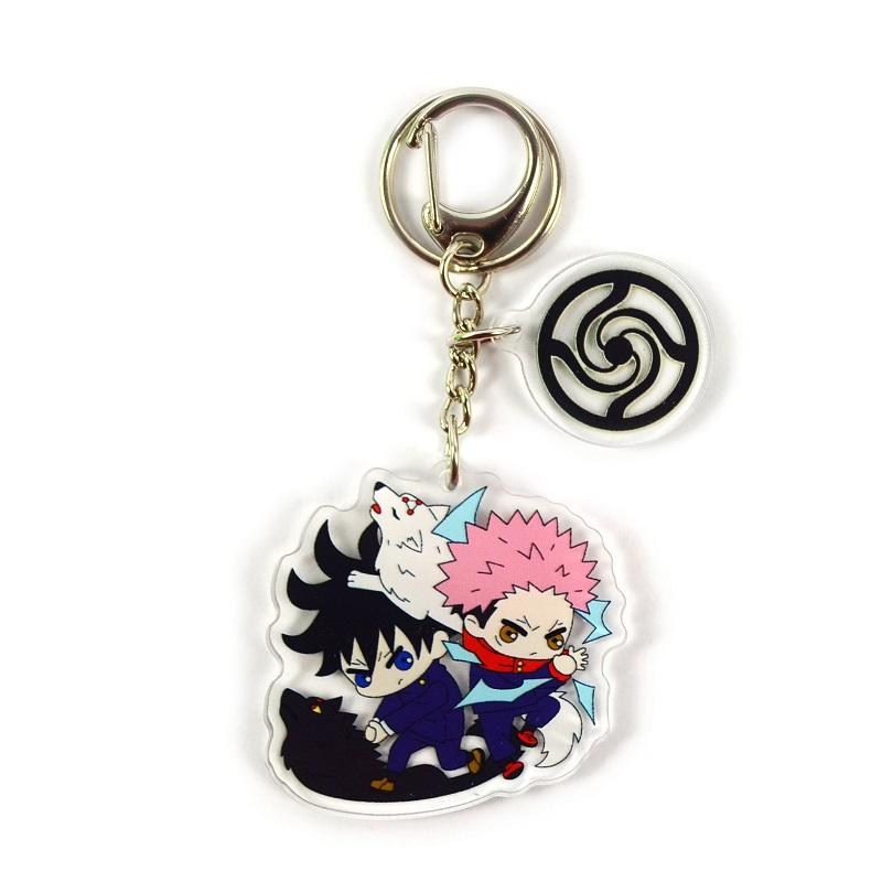 Keychains Anime Jujutsu Kaisen Kugisaki Gojo Satoru Nobara Delicacy Bag Pendant Acrylic Key Chain Decoration Accessory Keyring