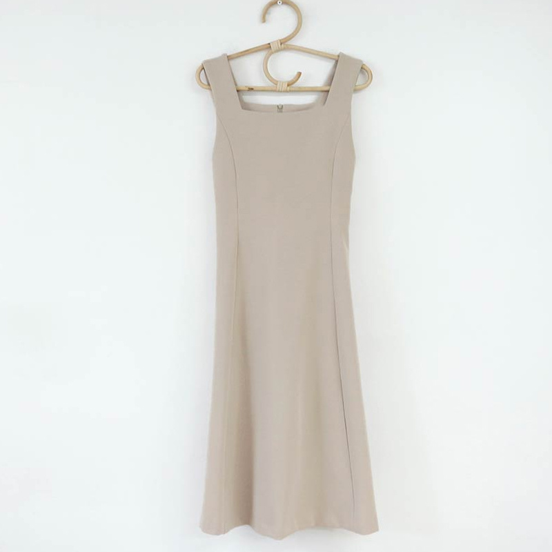 Female Solid Vintage Dress Autumn Boho Party Sleeveless Bandage Women Medium-Length es Long Robe Vestido 11607 210510