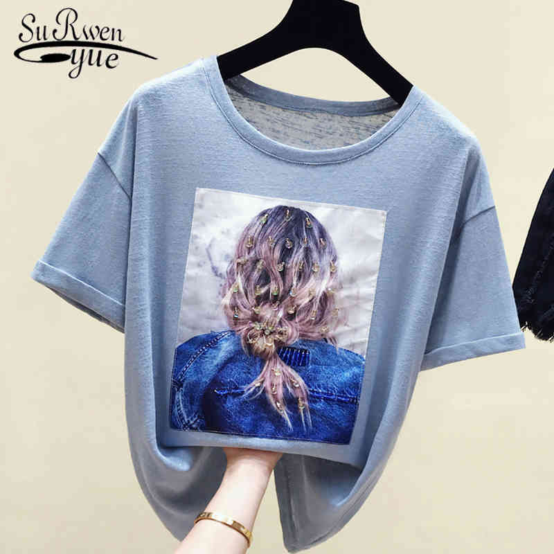 Fashion Ladies Clothes Women Tops Printed Shirt Summer Korean Blue T white short sleeve shirt women 4752 50 210521, Orange
Fashion Ladies Clothes Women Tops Printed Shirt Summer Korean Blue T white short sleeve shirt women 4752 50 210521, Orange