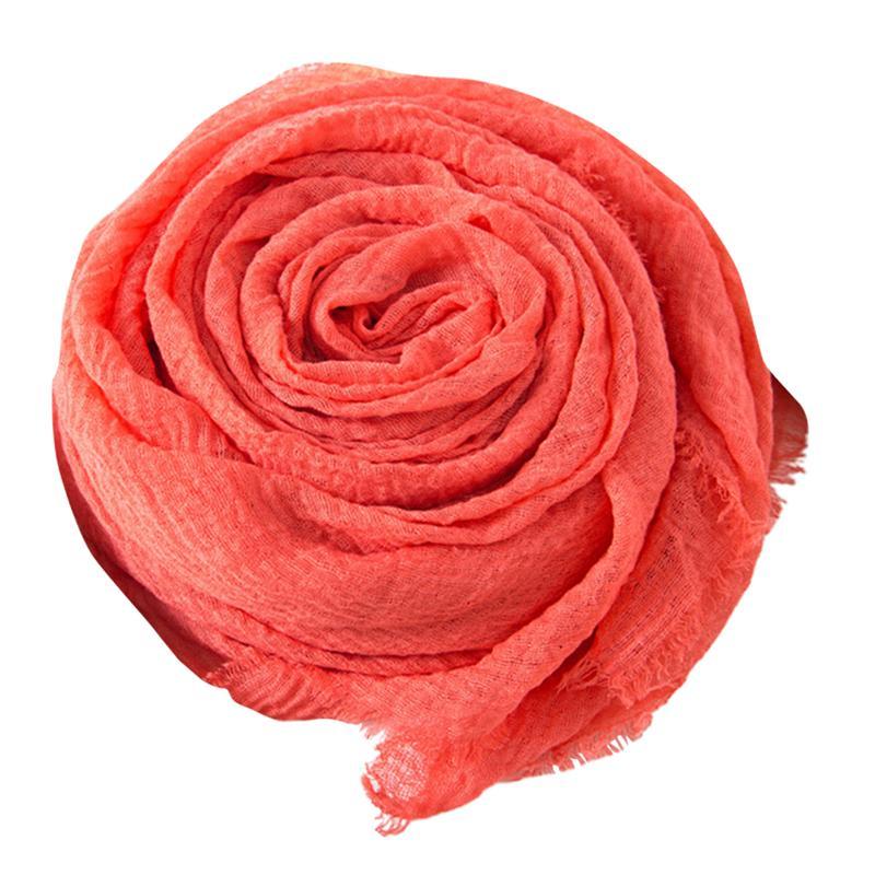 Hats, Scarves & Gloves Sets 1Pc Linen Scarf Single Color Crumpled Style Cotton And Simple (Pink)
Hats, Scarves & Gloves Sets 1Pc Linen Scarf Single Color Crumpled Style Cotton And Simple (Pink)