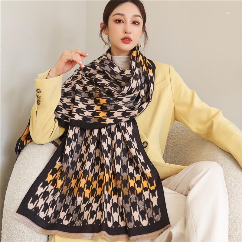 Scarves Thick Winter Cashmere Scarf Women Wraps Design Plaid Pashmina Shawls For Ladies Warm Hijab Blanket Female Bufanda Stoles, Blue;gray
Scarves Thick Winter Cashmere Scarf Women Wraps Design Plaid Pashmina Shawls For Ladies Warm Hijab Blanket Female Bufanda Stoles, Blue;gray