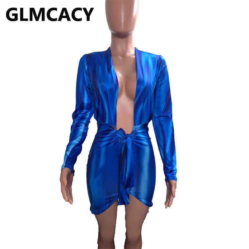 Women Long Sleeve Plunge V-neck Ruched Bodycon Dress Sexy & Club Night Out Dresses 210702