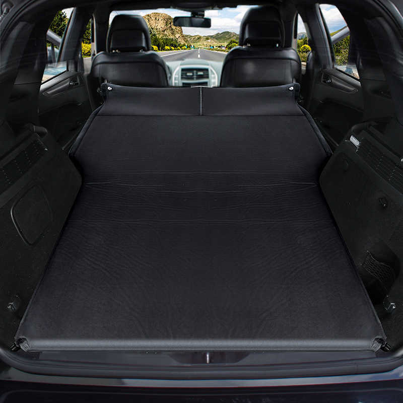 LEVORYEOU SUV TOP Car Inflatable Bed Automatic Inflation Offroad Car Air Mattress Car Travel Sleeping Pad Camping Inflatable Mat 201113