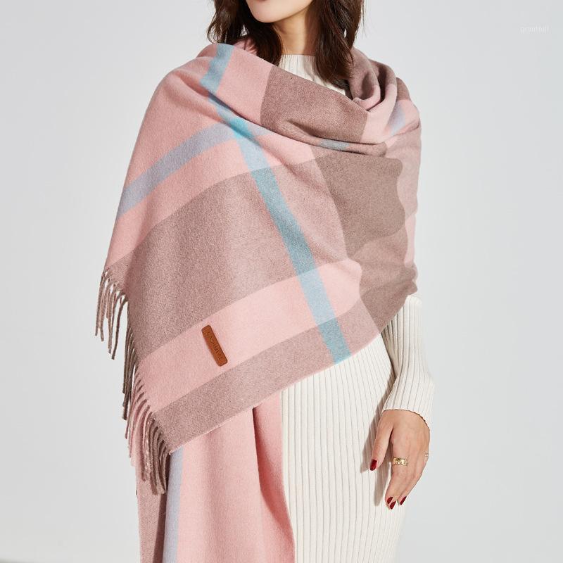 Scarves Cashmere-like Shawl Wool Plaid Scarf Korean Female All-match British Autumn Winter Thick Shawls Simple Cloak Poncho Cape, Blue;gray
Scarves Cashmere-like Shawl Wool Plaid Scarf Korean Female All-match British Autumn Winter Thick Shawls Simple Cloak Poncho Cape, Blue;gray