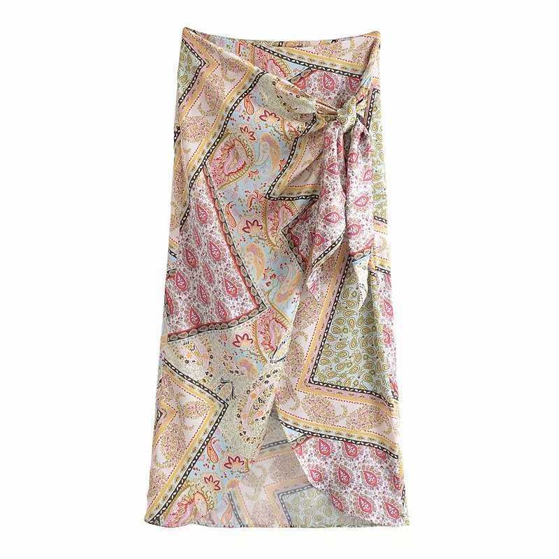 Midi Skirt Women Printed High-waist elegant Fashion casual Vintage slit Wrap skirts Women 210709, Printed skirt
Midi Skirt Women Printed High-waist elegant Fashion casual Vintage slit Wrap skirts Women 210709, Printed skirt